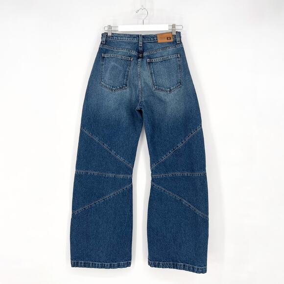 EB Denim Frederic Barrel Jeans Blue Dream High Rise Wide Leg Size 28 - Picture 6 of 6